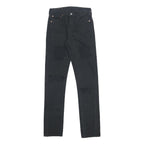 LEVI'S Mens Black Slim Skinny Denim Raw W29 L34 Cotton Button Closure Jeans
