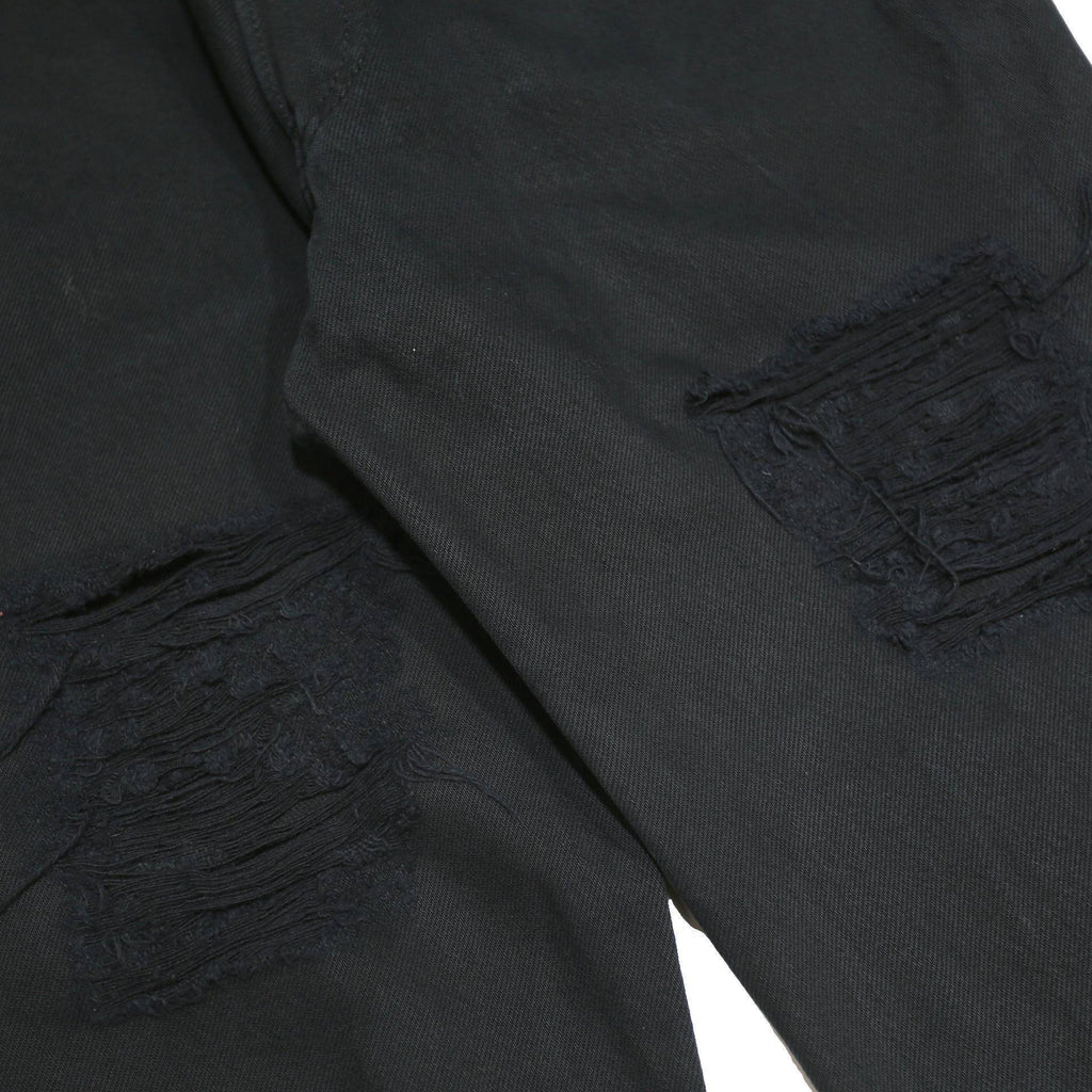 LEVI'S Mens Black Slim Skinny Denim Raw W29 L34 Cotton Button Closure Jeans