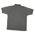 CANUON CREEK Mens Grey Polo Shirt M Cotton Blend Short Sleeve Patterned Casual