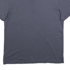 CALVIN KLEIN Mens Blue Polo Shirt Short Sleeve Plain Regular Fit L Cotton Blend