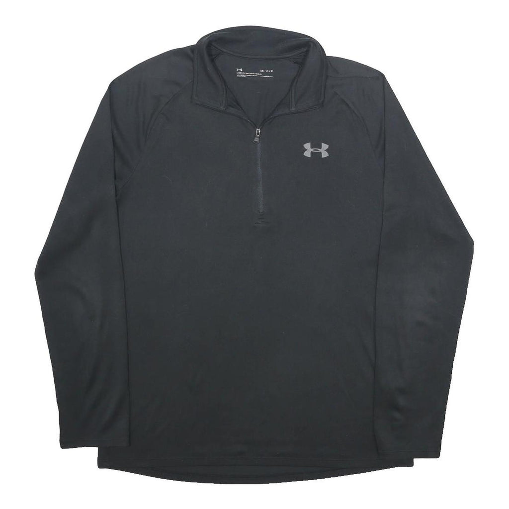 UNDER ARMOUR Mens Black Half Zip M Performance Athletic Sweatshirt