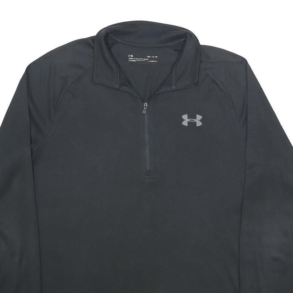 UNDER ARMOUR Mens Black Half Zip M Performance Athletic Sweatshirt