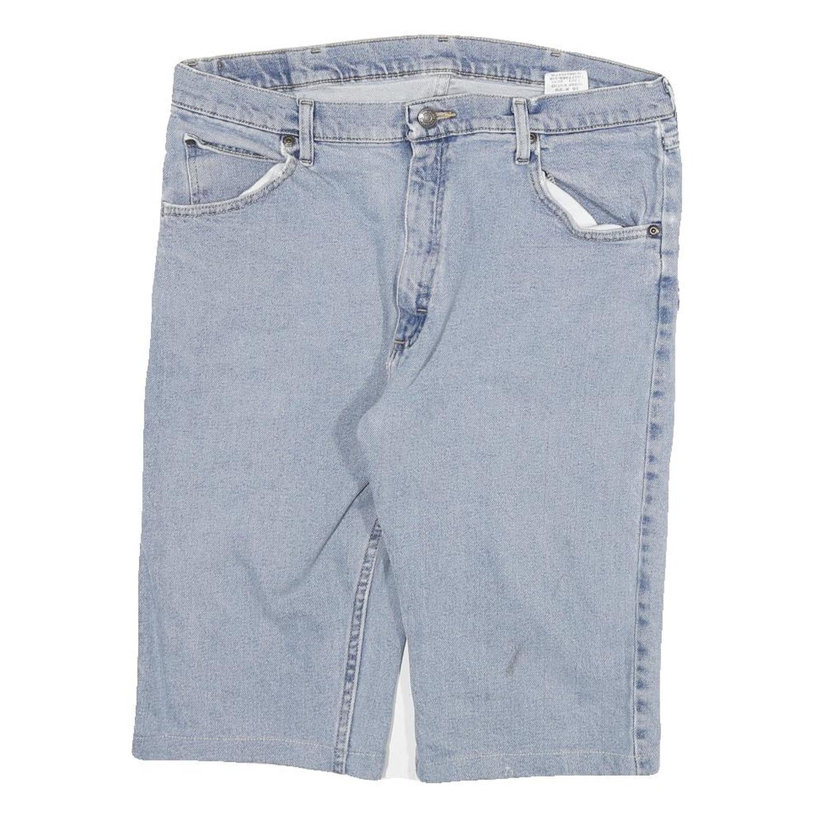 DICKIES Mens Light Blue Denim Casual Shorts L W32 Classic Fit Workwear