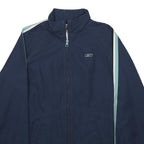 REEBOK Mens Blue & Light Blue Zip Jacket S Polyester Track Sportswear