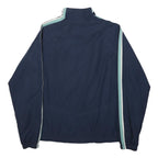 REEBOK Mens Blue & Light Blue Zip Jacket S Polyester Track Sportswear