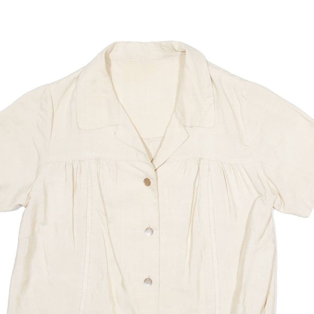 Womens Plain Shirt Brown S
