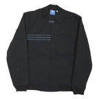ADIDAS Mens Black Jacket S Cotton Blend Plain Zip Casual Sportswear