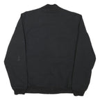 ADIDAS Mens Black Jacket S Cotton Blend Plain Zip Casual Sportswear