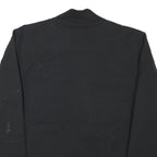 ADIDAS Mens Black Jacket S Cotton Blend Plain Zip Casual Sportswear