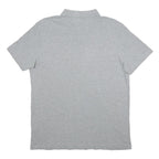 PUMA Mens Grey Polo Shirt L Cotton Blend Short Sleeve Plain Comfortable Fitted