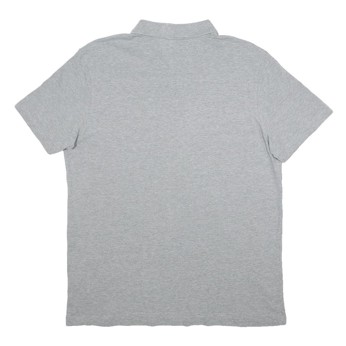 PUMA Mens Grey Polo Shirt L Cotton Blend Short Sleeve Plain Comfortable Fitted