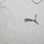 PUMA Mens Grey Polo Shirt L Cotton Blend Short Sleeve Plain Comfortable Fitted