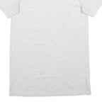 ADIDAS Womens White Cotton T-Shirt Dress Short Sleeve UK 6 Casual Logo Print