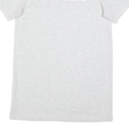 ADIDAS Womens White Cotton T-Shirt Dress Short Sleeve UK 6 Casual Logo Print