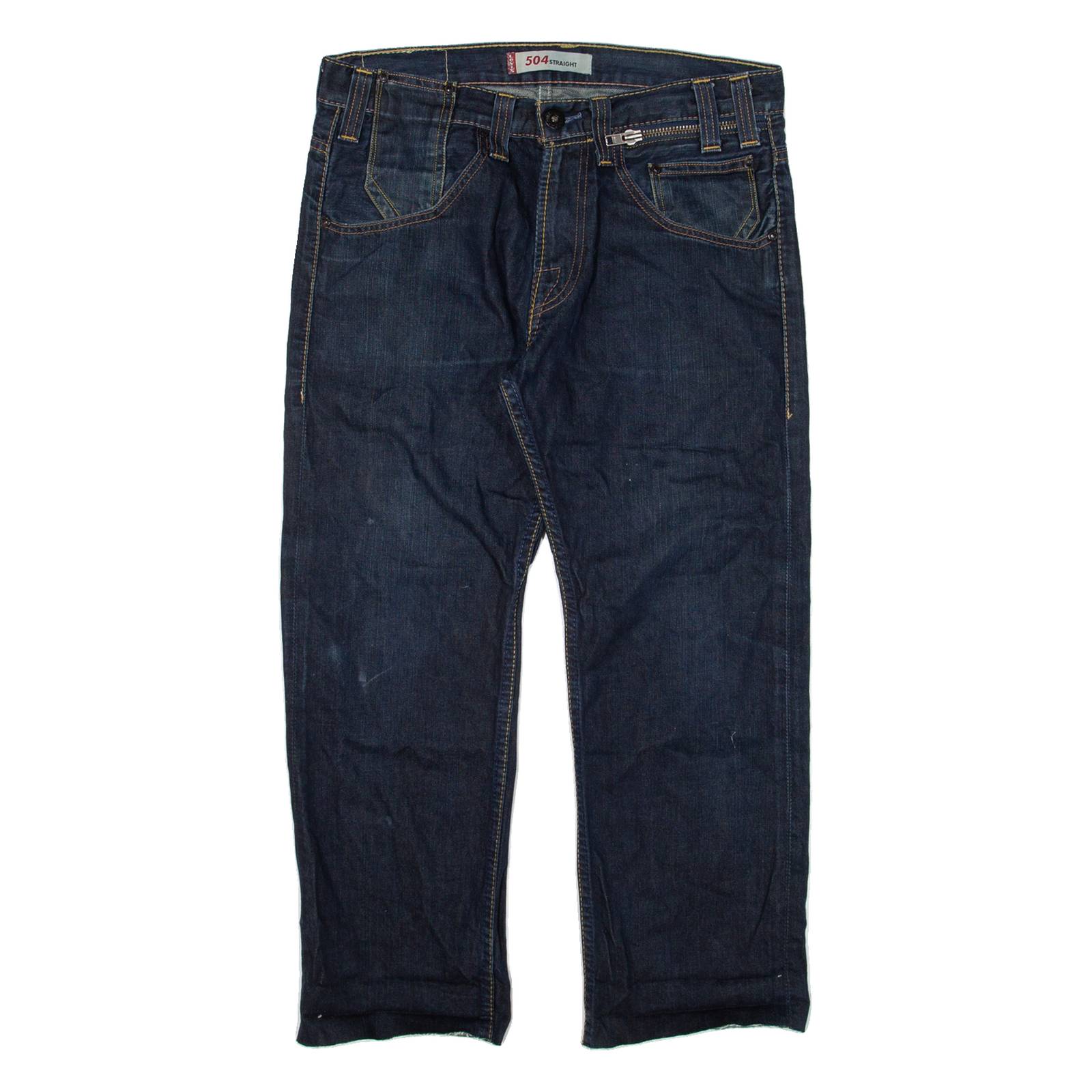 LEVI'S 504 Mens Jeans Blue Regular Straight W32 L24