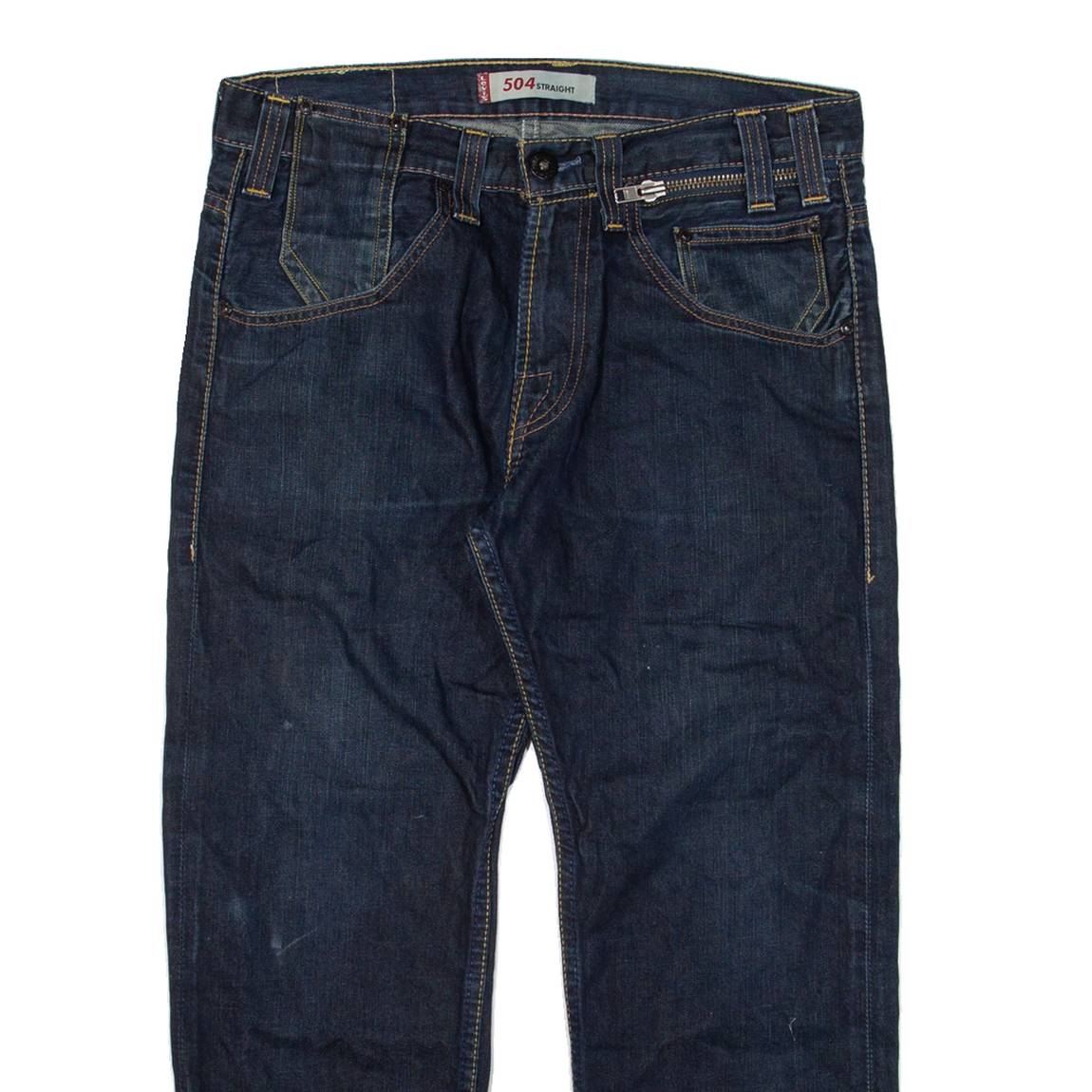LEVI'S 504 Mens Jeans Blue Regular Straight W32 L24