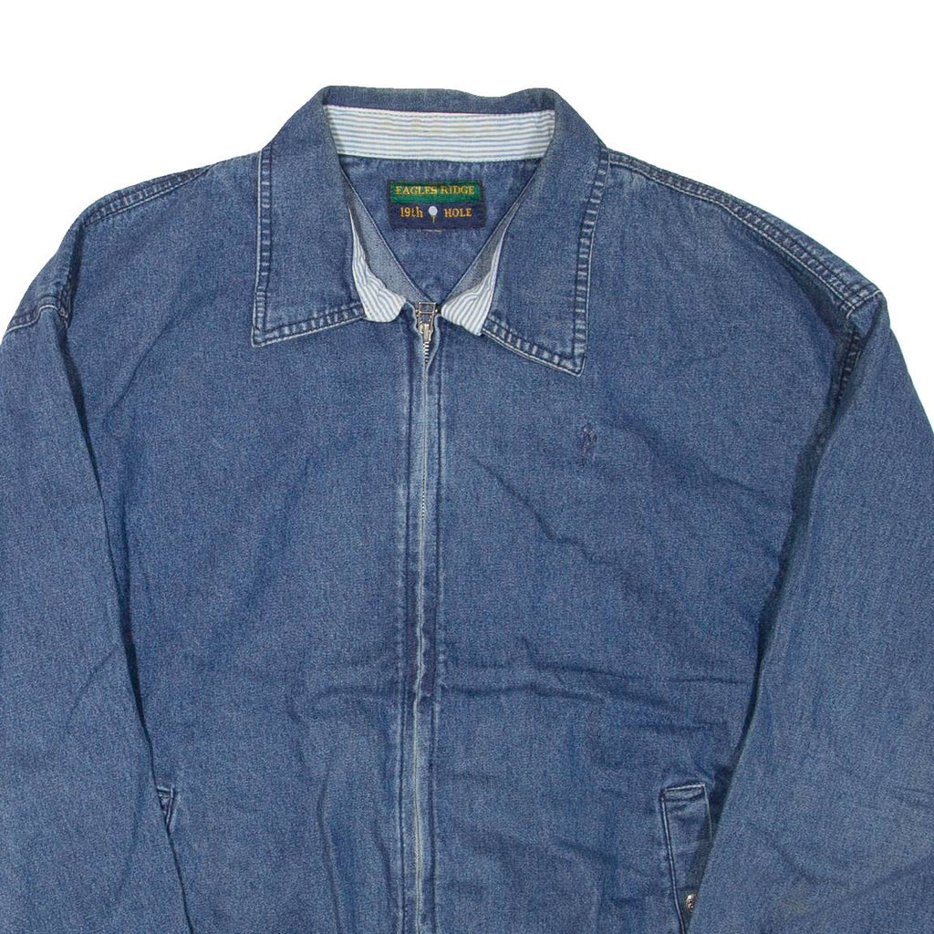 EAGLES RIDGE Mens Denim Jacket Blue XL