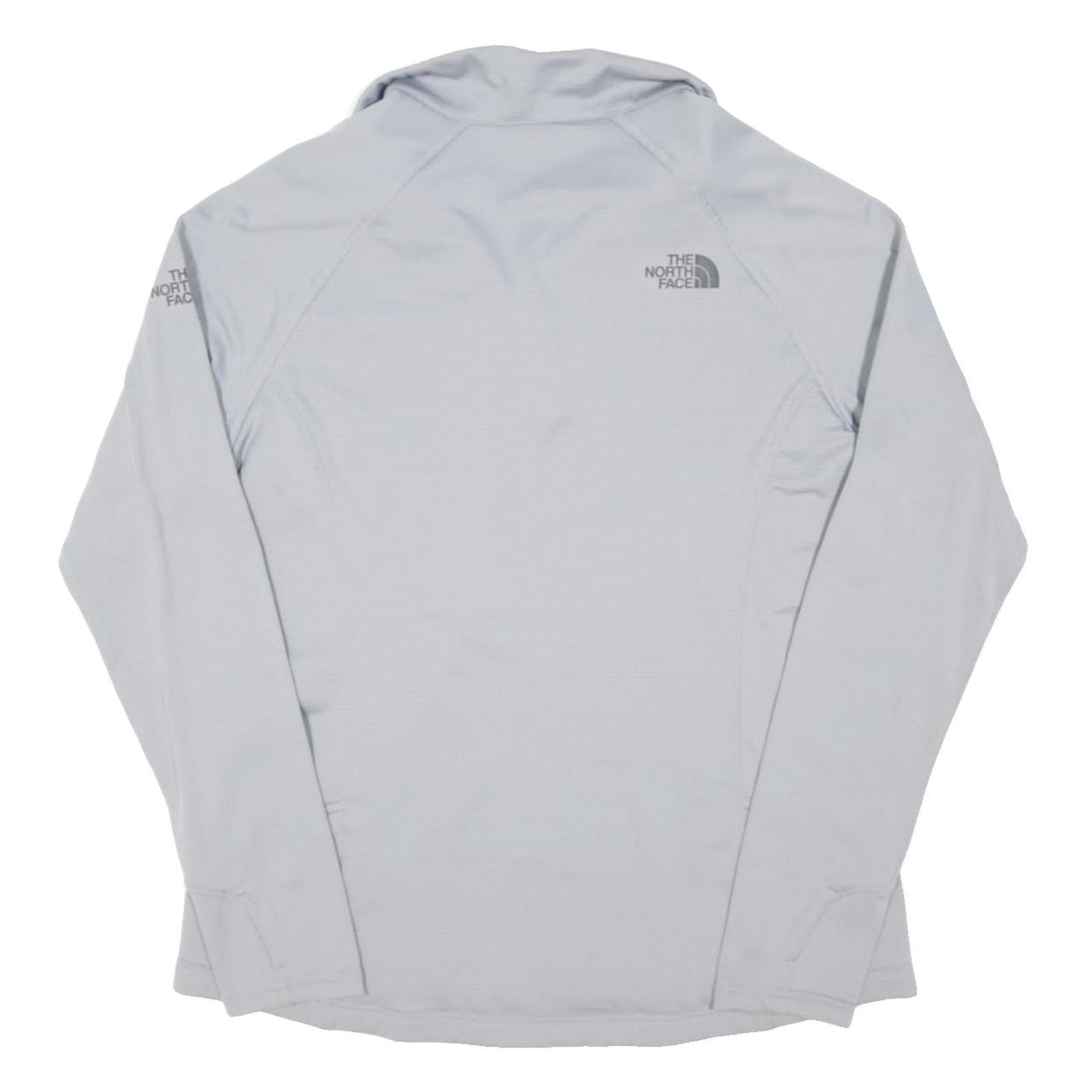 THE NORTH FACE Womens White Lightweight Jacket L Polyester Blend Zip Ideal