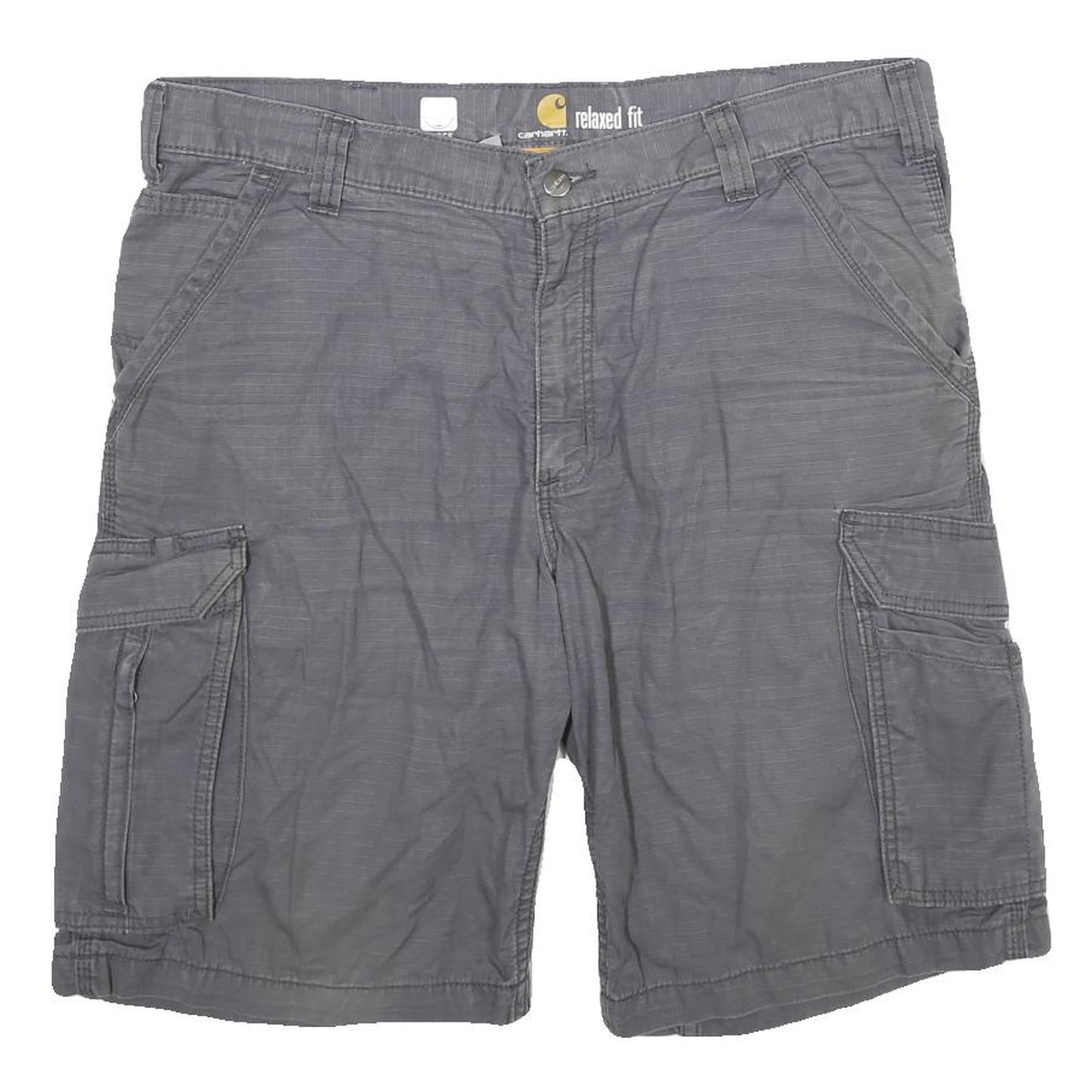 CARHARTT Mens Shorts Grey Cargo L W36 Relaxed Fit Durable Workwear