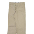 DICKIES 874 Workwear Mens Trousers Beige Regular Straight W30 L32