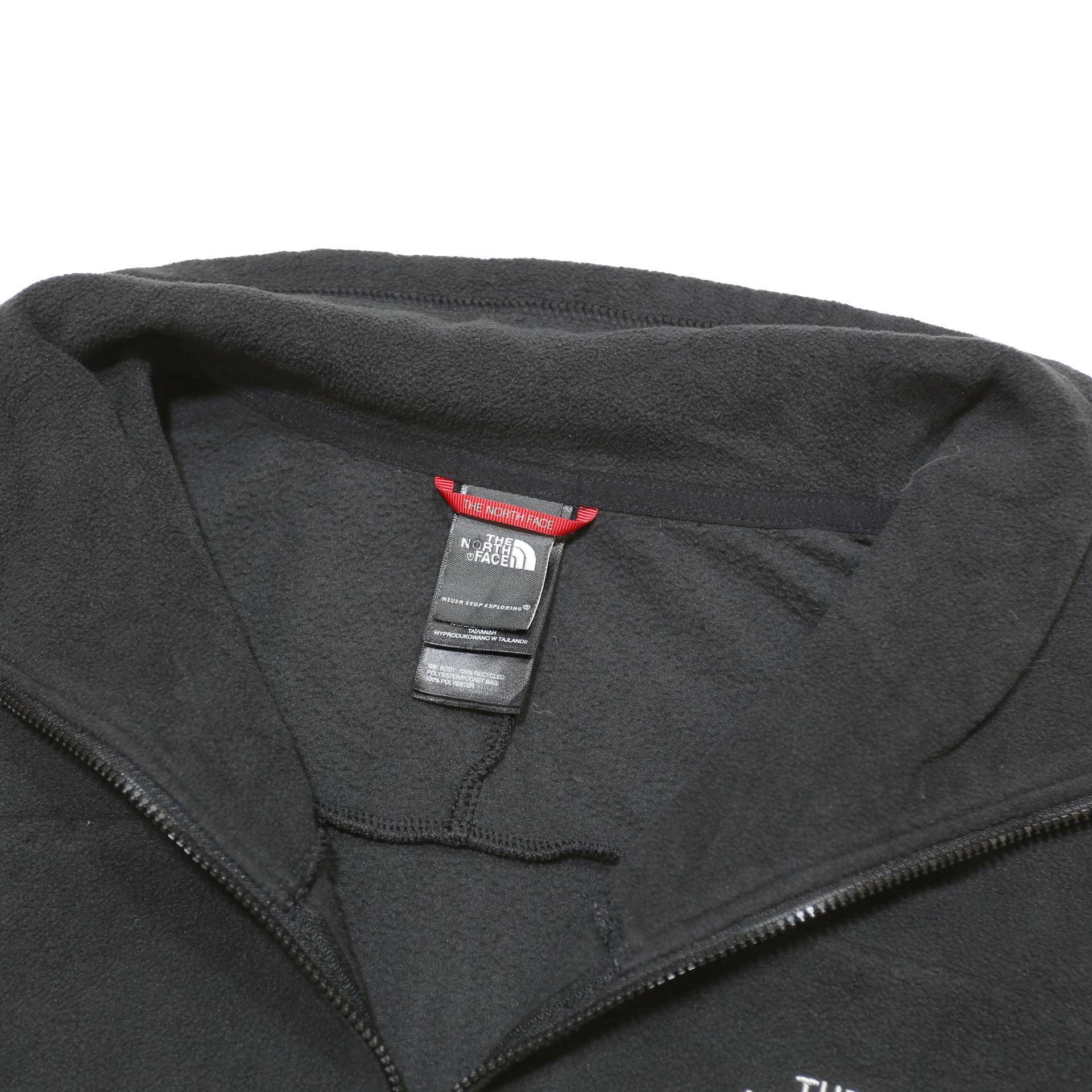 THE NORTH FACE Womens Black Plain Jumper 1/4 Zip Knit XL Fleece Outdoor Layer