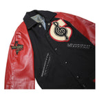 Mens Kaye Bros Chicago 1976 Black Wool Letterman Varsity Jacket S Leather Sleeve