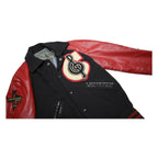 Mens Kaye Bros Chicago 1976 Black Wool Letterman Varsity Jacket S Leather Sleeve