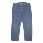 LEVI'S 505 Mens Jeans Blue Regular Straight Denim Medium W40 L30 Classic Fit
