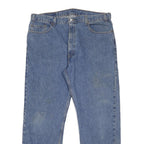 LEVI'S 505 Mens Jeans Blue Regular Straight Denim Medium W40 L30 Classic Fit