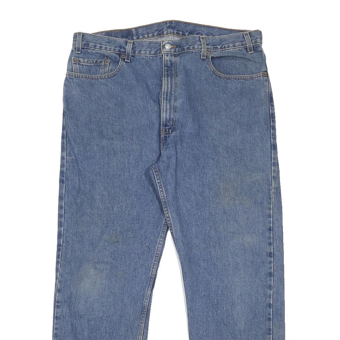 LEVI'S 505 Mens Jeans Blue Regular Straight Denim Medium W40 L30 Classic Fit