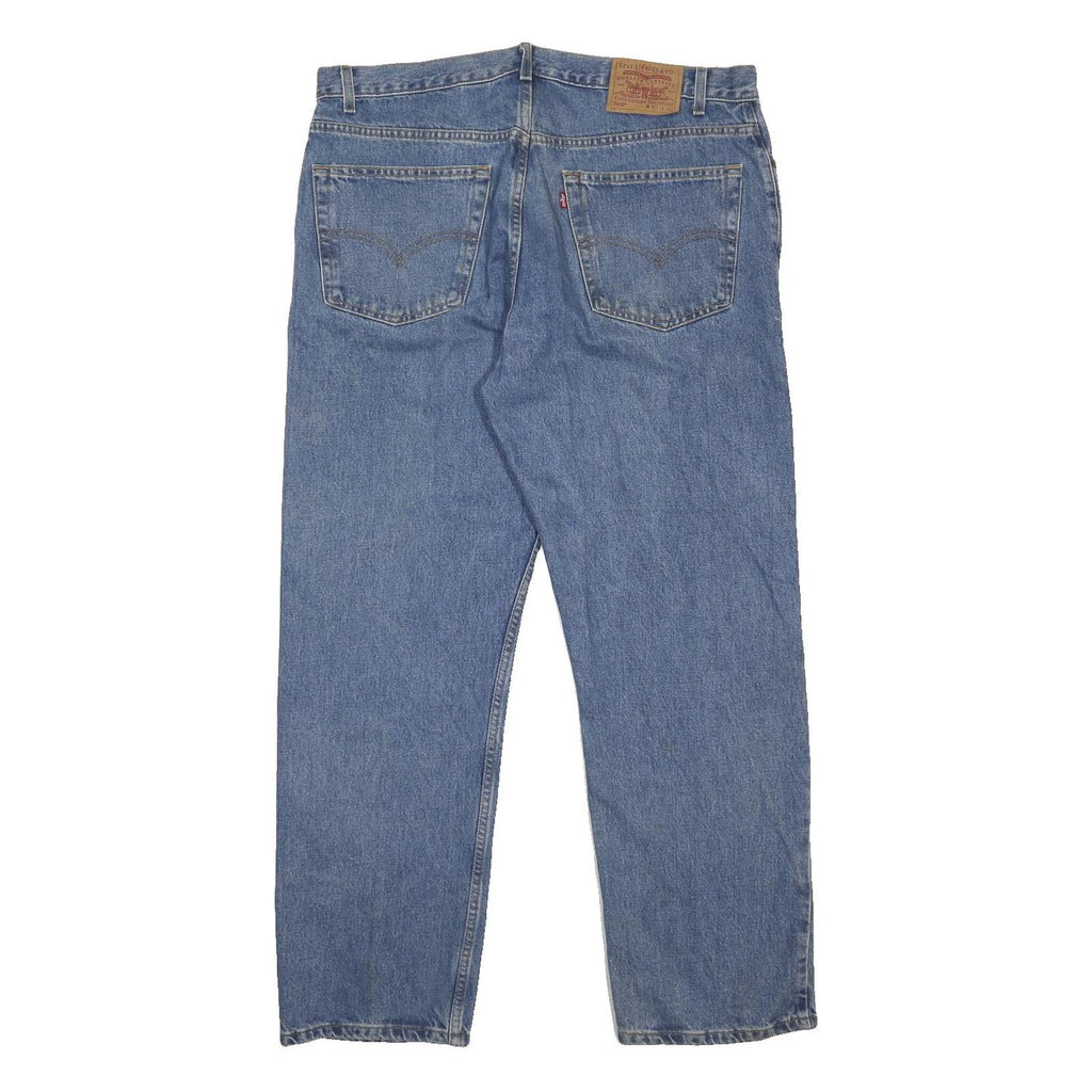 LEVI'S 505 Mens Jeans Blue Regular Straight Denim Medium W40 L30 Classic Fit