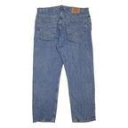 LEVI'S 505 Mens Jeans Blue Regular Straight Denim Medium W40 L30 Classic Fit