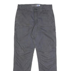 CARHARTT Mens Cotton Blend Grey Relaxed Straight Trousers W33 L34 Workwear
