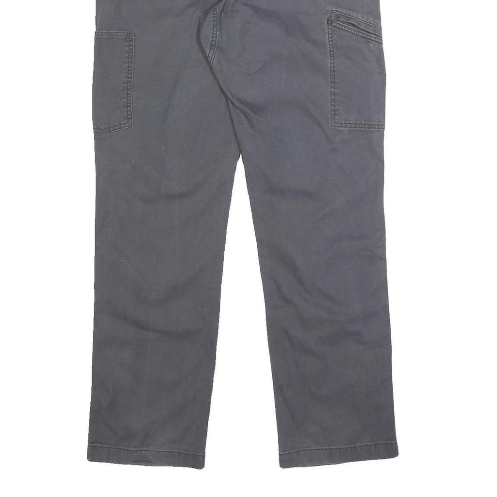 CARHARTT Mens Cotton Blend Grey Relaxed Straight Trousers W33 L34 Workwear