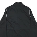 NIKE Womens Black & White Sports Team Track Jacket L Polyester Blend Zip
