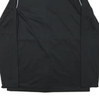 NIKE Womens Black & White Sports Team Track Jacket L Polyester Blend Zip