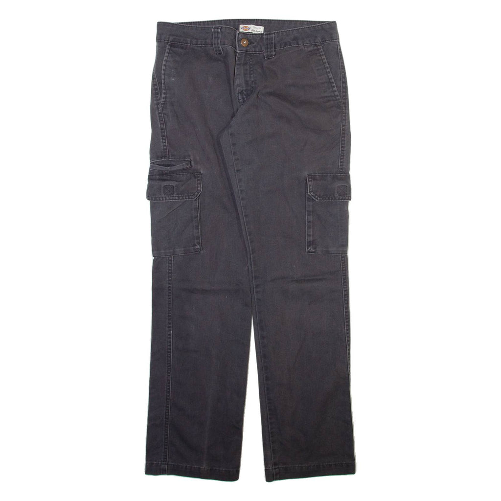 DICKIES Cargo Womens Trousers Grey Regular Straight W30 L30