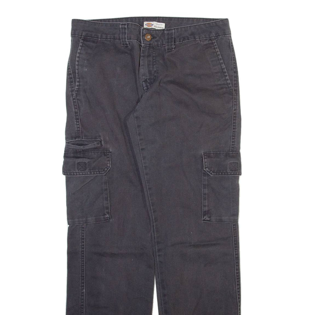 DICKIES Cargo Womens Trousers Grey Regular Straight W30 L30