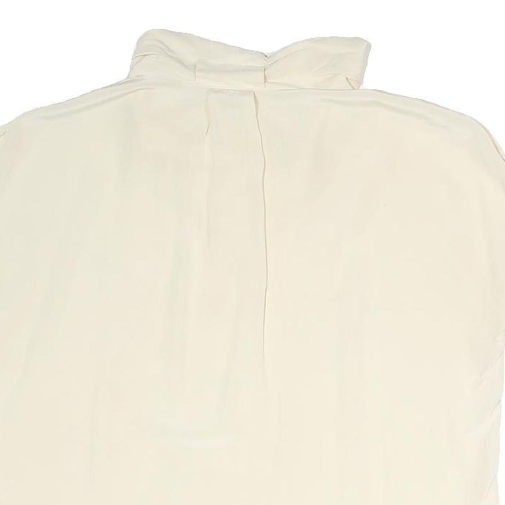 MAX MARA Womens Cream Blouse Sleeveless Cowl Neck Plain M Lightweight