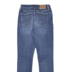 LEVI'S Womens Slim Blue Denim Medium Wash Jeans W25 L28 Zip Classic Fit