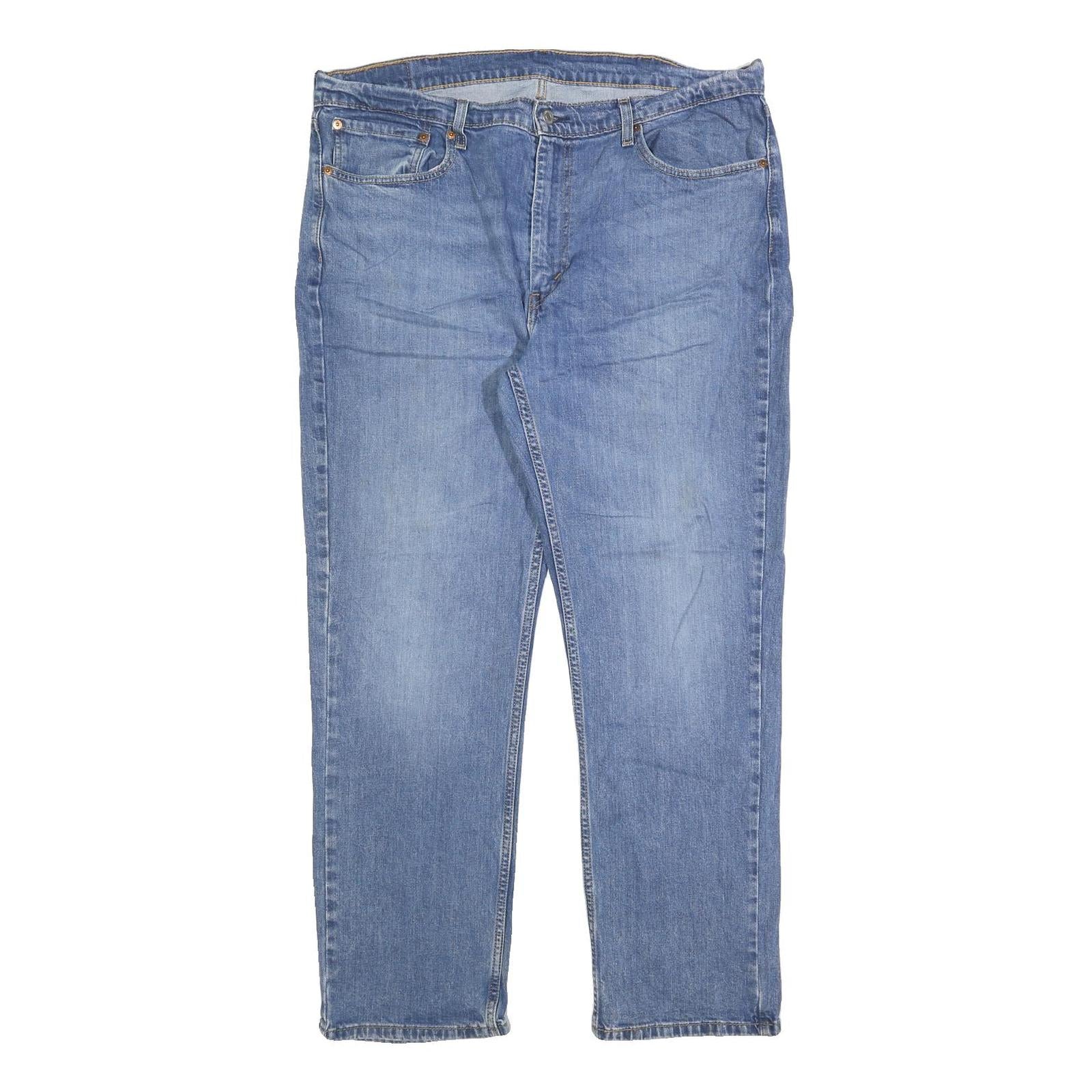 LEVI'S 514 Classic Mens Jeans Blue Classic Straight Denim Medium W38 L30 Zip