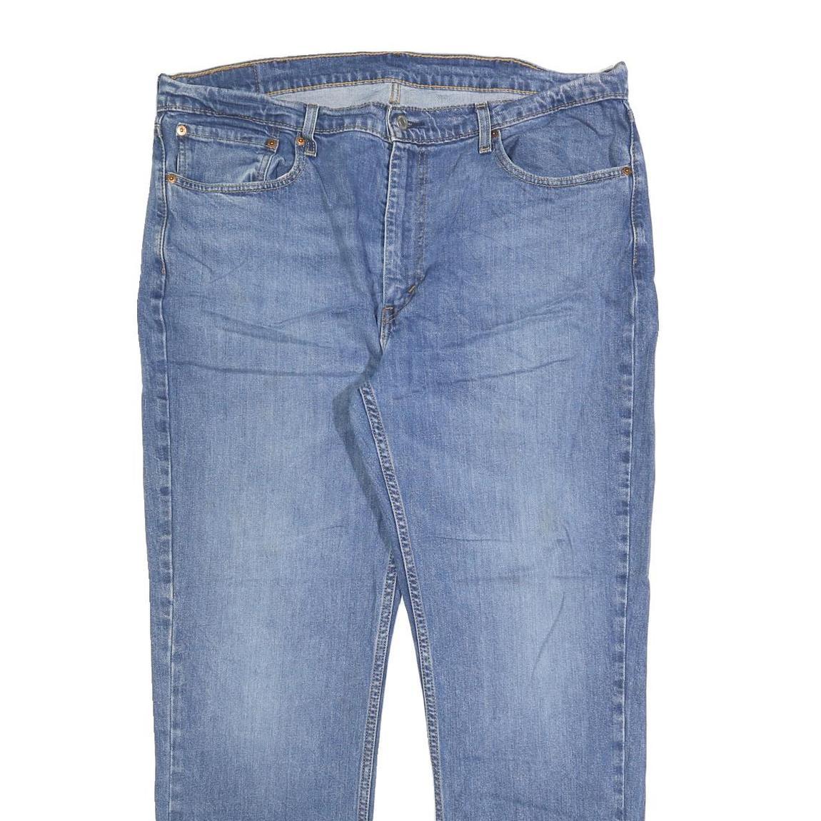 LEVI'S 514 Classic Mens Jeans Blue Classic Straight Denim Medium W38 L30 Zip