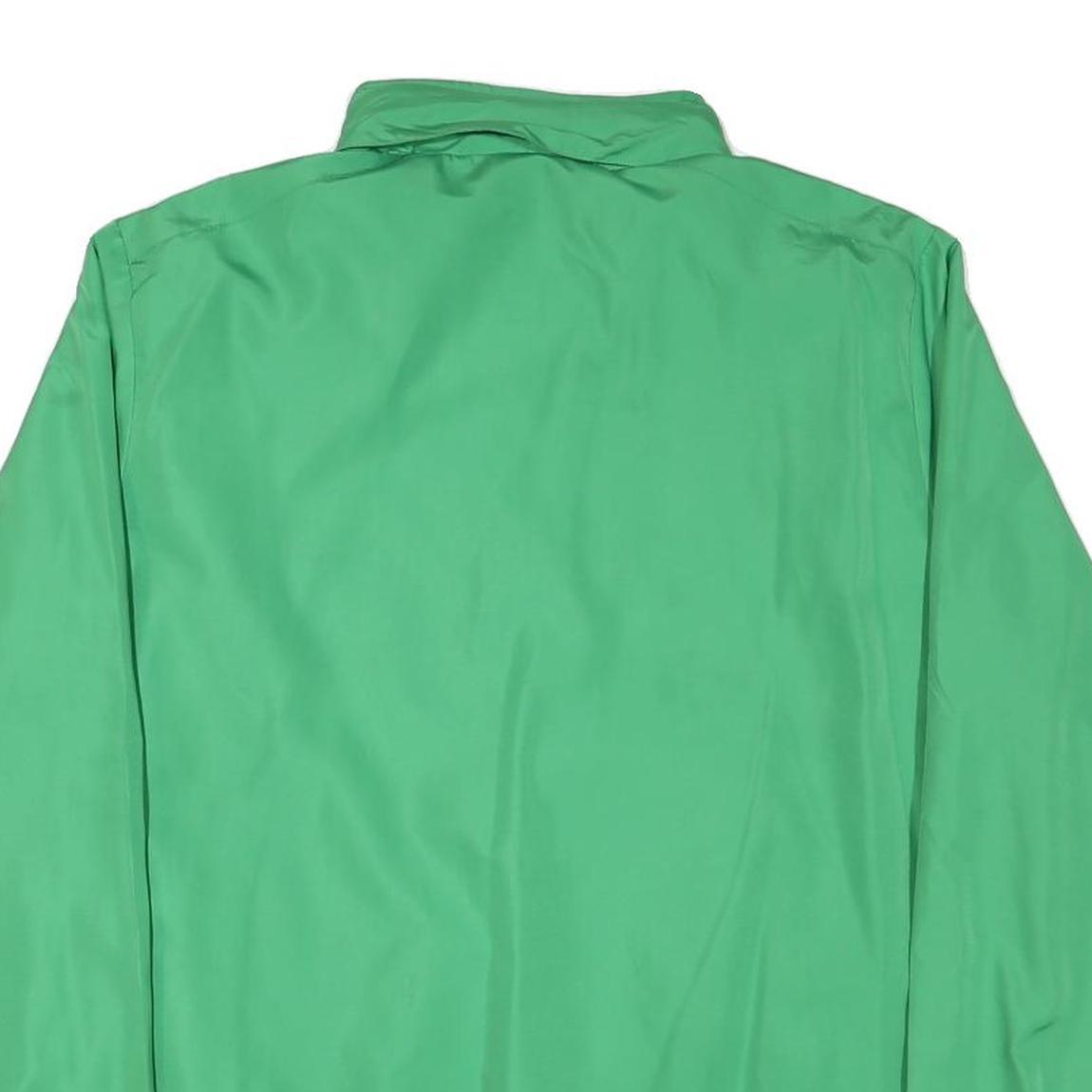 UMBRO Mens Green Zip Up Jacket L Polyester Blend Sportswear Lightweight Casual
