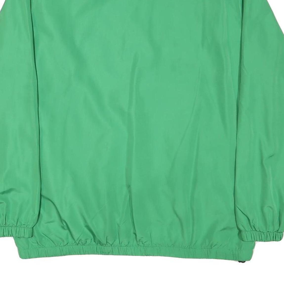 UMBRO Mens Green Zip Up Jacket L Polyester Blend Sportswear Lightweight Casual