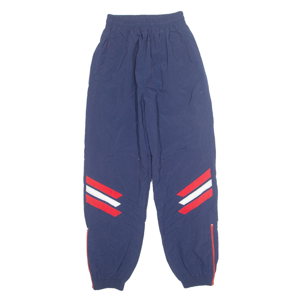 MARKA SPORTS Mens Track Pants Blue Tapered XS W23 L28