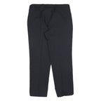 KINGFIELD Mens Wool Blend Navy Relaxed Straight Trousers W36 L30 Formal Smart