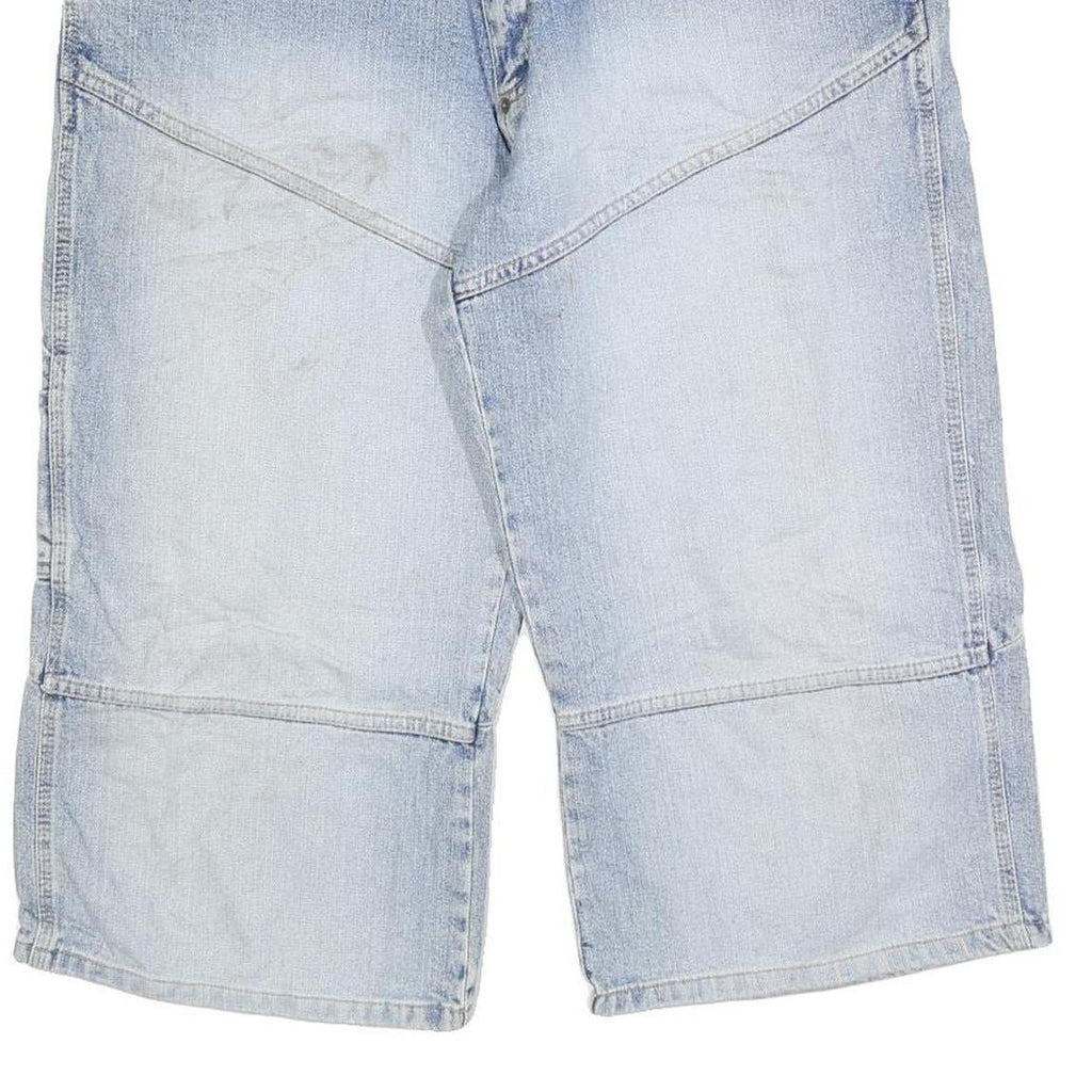 CROSSBALL Mens Denim Blue Casual Shorts M W34 Cotton Blend Relaxed Fit Utility