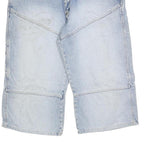 CROSSBALL Mens Denim Blue Casual Shorts M W34 Cotton Blend Relaxed Fit Utility