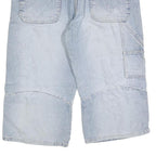 CROSSBALL Mens Denim Blue Casual Shorts M W34 Cotton Blend Relaxed Fit Utility