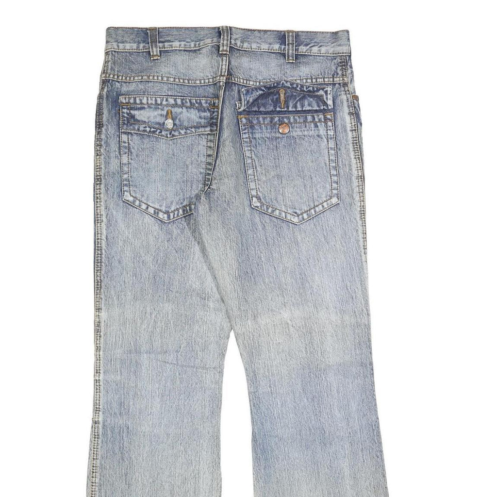 CLOCKHOUSE Mens Regular Blue Denim Jeans W34 L34 Zip Closure Classic Pockets